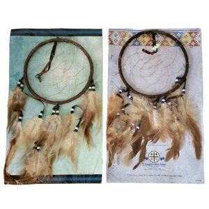 2 New Lakota Sioux Dreamcatcher Legend Feathers Beads St Joseph’s Indian School